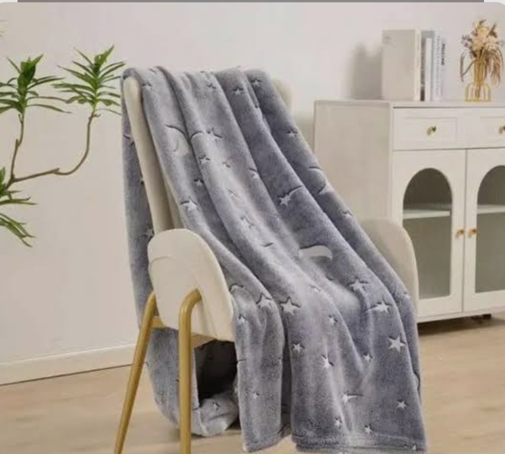 پتو شب نما یک نفره ماه و ستاره